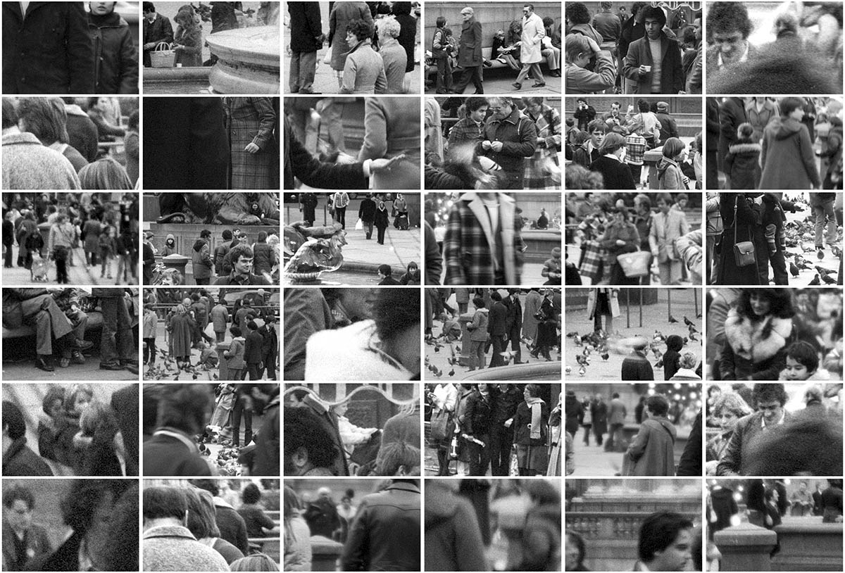 A Recollection of December 1980, Trafalgar Square, London. 36 photographs, P.F.White