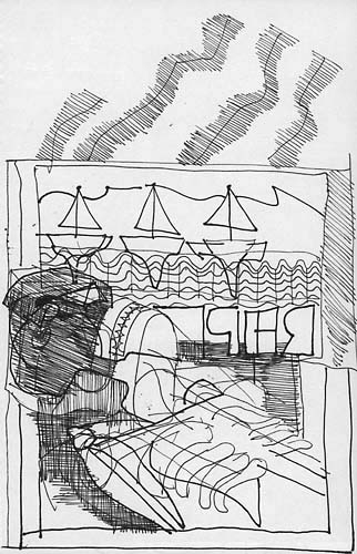 Drawing by Andrew Thomason c.1990