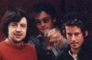 Andrew Thomason with Nigel Newby and Hilary Garner, Staple Gardens, Winchester 1979